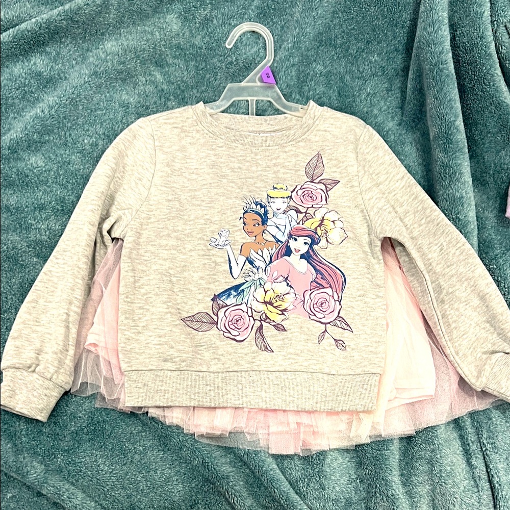 Princess sweatshirts and skirt set